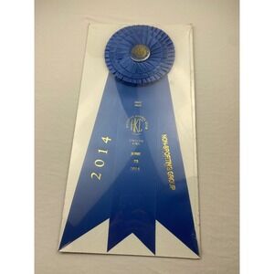 AKC First Prize Blue Ribbon Hawkeye Kennel Club Non-Sporting Group 2014 Iowa